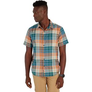 Мужская футболка Aerobora с коротким рукавом Marmot, Dark Jungle/Wayland Plaid