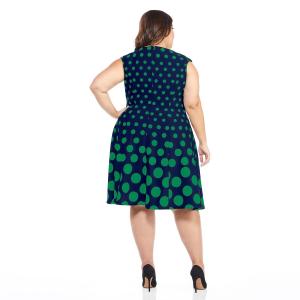 Платье больших размеров с расклешенными рукавами и короткими рукавами London Times London Times