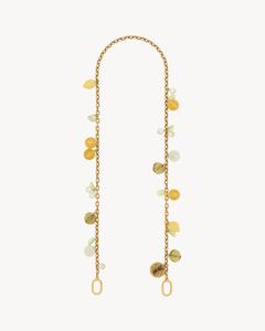 SAINT LAURENT Цепочка с оранжевыми подвесками из смолы