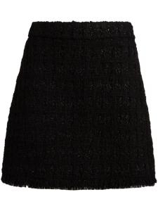 Твидовая мини-юбка Tory Burch, черный