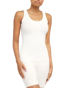 Футболка без рукавов из хлопка Supima Spanx, белый