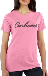 Carhartt Women's WK044 футболка с коротким рукавом и логотипом Script, Cherry Heather