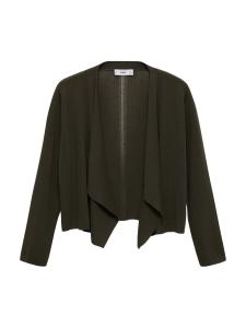 Вязаный кардиган MANGO CASCADA, темно-зеленый