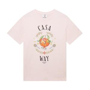 Футболка Casablanca Casa Way Kawaii Orange Printed T-Shirt, Pink