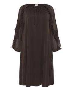 Платье оверсайз KAFFE CURVE, мокко