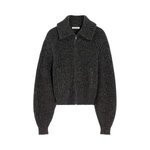 Кардиган Lemaire Zipped Cardigan, Black/Mink Brown