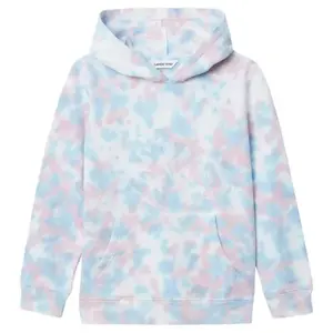 Флисовая толстовка с капюшоном для мальчиков 2-20 лет Lands' End, цвет lavendar tie dye