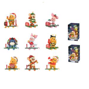 Disney Winnie The Pooh Delivery Collection Figure слепая коробка товары одиночная слепая коробка/полный набор 9 шт POP MART