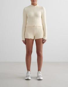 Шорты-тюльпаны Almond белого цвета Aim'N