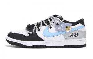 Кроссовки Nike Dunk, серый/голубой