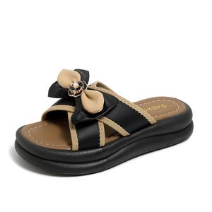 Резиновые бесшумные, устойчивые к запаху и истиранию слайдеры Women's Qiandongmeili, черный