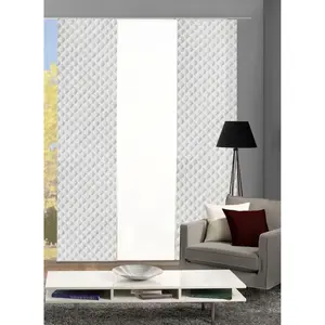 Раздвижная штора MARPENT набор из 3 шт. Панельные каретки 3 шт., раздвижная штора с цифровой печатью, набор из 3 шт. MARPENT Home Wohnideen, серый