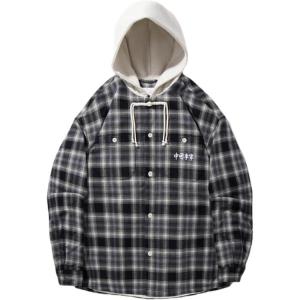 Пуховики мужские черный клетка LiNing, серый