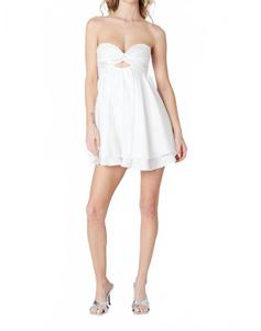 Платье без бретелек Mamacita белого цвета Cotton Candy La, белый