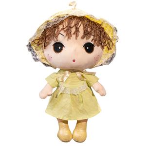 Кукла плюшевая Agile Character в милом пасторальном стиле принцесса, высота 35см/55см Fluffy bear, желтый