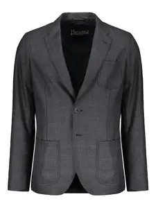 Пиджак с нагрудным карманом Herno, серый