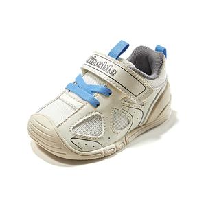 Низкие кроссовки для младенцев и малышей GINOBLE, белый/синий