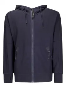 Толстовка с капюшоном и защитными очками C.P. Company, синий