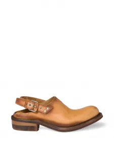 Мюли с пряжкой Miu Miu, коричневый