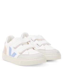 Кожаные кроссовки V-12 Veja Kids, Extra-Whtie_Multico-Olympe