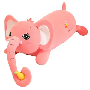 Креативная милая плюшевая игрушка Cartoon Elephant, плюшевая кукла, высота 80см/100см Howard, розовый