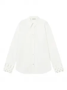 Рубашка со спущенной линией плеч Blumarine, белый