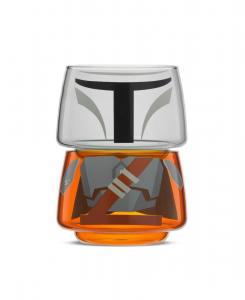 Набор штабелируемых стаканов Star Wars с изображением Мандалорца - 8 унций JoyJolt, Orange