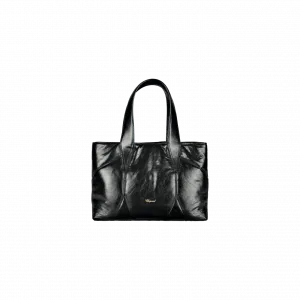 Сумка-тоут Chopard Diamond mini puffer tote bag - Черная жатая овчина