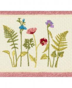 Полотенце для рук из турецкого хлопка с вышивкой "безмятежность" Linum Home, Tea Rose