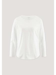 Hessnatur Футболка с длинными рукавами свободного кроя натурального белого цвета