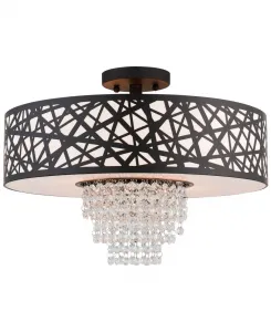 Полупотолочный светильник Allendale на 4 лампы Livex, бронза