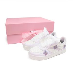 ANTA Нескользящие легкие низкие повседневные туфли женские фиолетового цвета