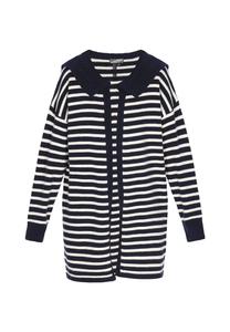 Вязаный кардиган DreiMaster Vintage, темно-синий/белый