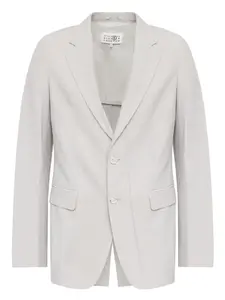 Пиджак из смесовой вирджинской шерсти Mm6 Maison Margiela, нейтральный