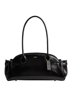 Сумка-Мессенджер Glazed Empire 34 среднего размера из кожи с верхней ручкой Coach, черный