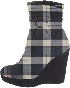 Женские ботильоны FYS в стиле панк, с круглым носком, платформой и высоким каблуком, из замши с ремешками, боковой молнией и пряжкой, для офиса и модных образов, размеры US 4-15, Lattice