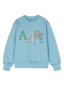 AMIRI KIDS толстовка с логотипом, синий