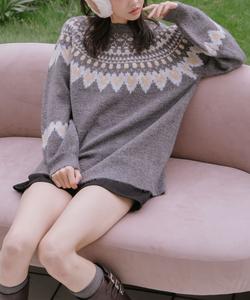 Пуловер Heart Mix Nordic Knit