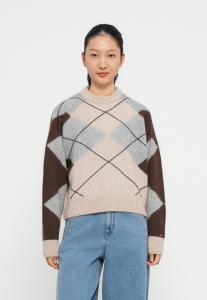 Джемпер Tommy Hilfiger Jumper, Legacy Brown/Mid Grey/Camel