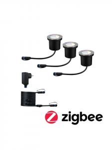 Встраиваемый светодиодный напольный светильник Plug & Shine RGBW, базовый комплект Paulmann