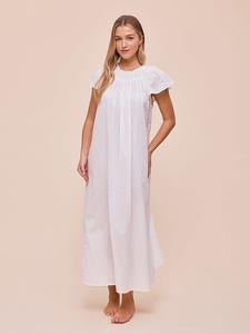 Длинная ночная рубашка с присборенным воротником Papinelle, ecru