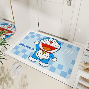 Dajiang Ковер 45x75 см для прихожей Doraemon IP Co-Branded, с мультяшным принтом, противоскользящий