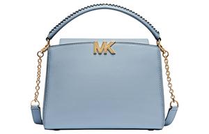 MICHAEL KORS Карли кожаная сумка через плечо женская среднего размера светло-голубая