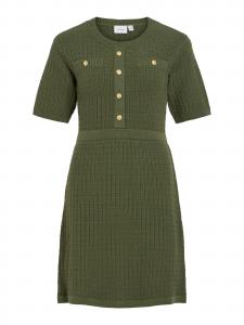 VILA Вязаное платье 'VITrut' в цвете Olive
