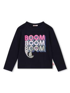 Billieblush футболка из хлопка с блестками, синий