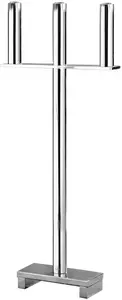 Подсвечник напольный Fink "MEMPHIS", (1 шт.), подсвечник напольный, 3 лампы, никелированный, высота ок. 77,5 см 33,5х77,5х9,5 см, цвет silberfarben