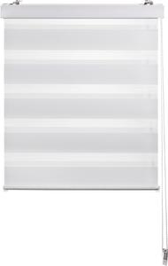 Двойная руленая штора полупрозрачная 60/160 см Boxxx, белый/прозрачный