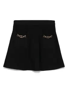 Юбка с декором Oval T TWINSET Kids, черный