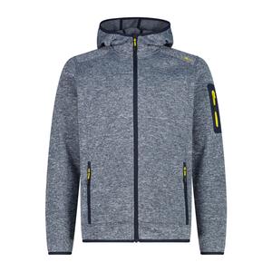 Мужская флисовая куртка CMP с фиксированным капюшоном, трикотажная куртка 3H60847N