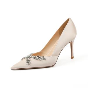 Bamiti Женские туфли на высоком каблуке абрикосового цвета, цвет Apricot